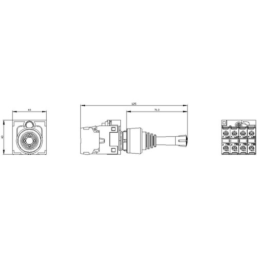 3SU1100-7AF10-1QA0 Siemens Koordinatenschalter, 22mm, rund, Kunsts Produktbild Additional View 2 L