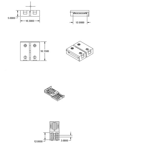 111960 Isoled Clip Verbinder (max. 5A) für 2-pol. Produktbild Additional View 1 L