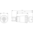 3SU1050-1HQ20-0AA0 Siemens Not Halt Pilzdrucktaster, 22mm, rund, Metall, ho Produktbild Additional View 1 S
