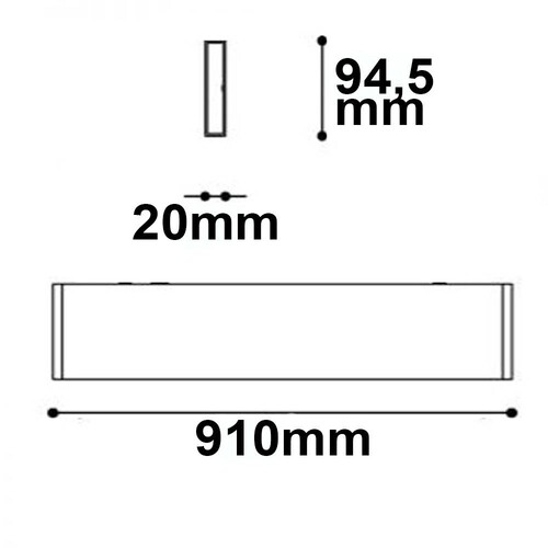 113998 Isoled LED Wandleuchte Linear Up+Down 900 Produktbild Additional View 2 L