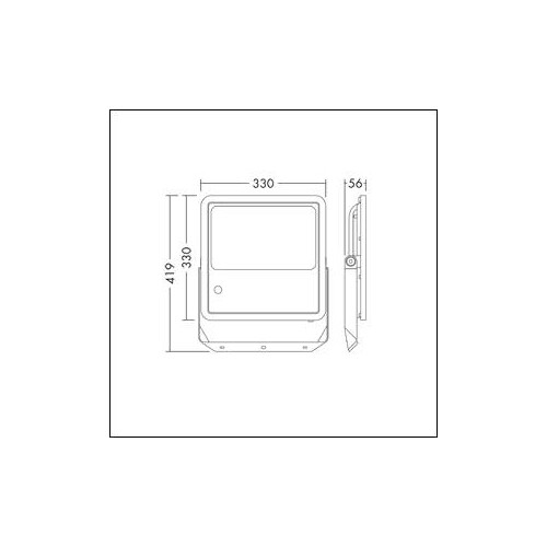 96635306 Thorn LEO LED FL IP66 120W 840 PC Produktbild Additional View 1 L