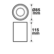 115115 Isoled Deckenaufbauleuchte rund für GU10 Produktbild Additional View 1 S