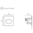 626-00201002905 Molto Luce SINA WR EINBAUSTRAHLER weiß transparent LED Produktbild Additional View 1 S