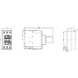 3RT2035-1CL24-3MA0 Siemens Schütz, AC 3, 40 A/18,5 kW/400V, 3 polig, AC 230V,50/ Produktbild Additional View 2 S