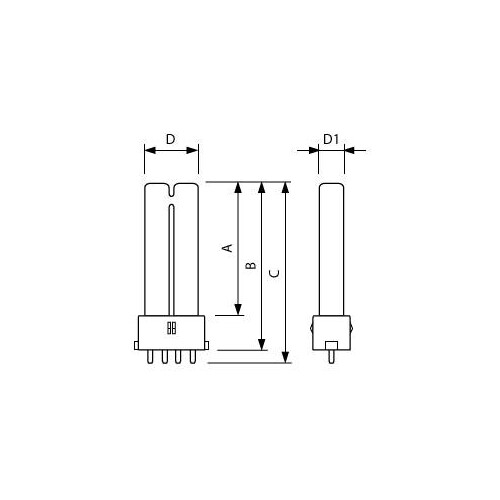 71083380 Philips Lampen TUV PL S 9W/4P Produktbild Additional View 1 L