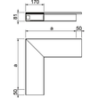 6182764 Obo Flachwinkel 470x170x80, PVC, steingrau, 7030 Produktbild Additional View 1 S