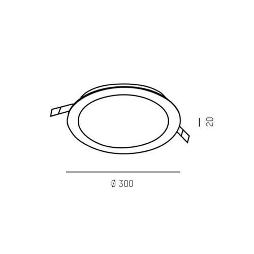 139-0021880003005 Molto Luce Moon Round Einbauleuchte 17W 3000K 2500lm Produktbild Additional View 1 L