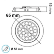 114468 Isoled LED Möbeleinbaustrahler MiniAMP silber Produktbild Additional View 1 S