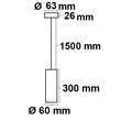 114217 Isoled Pendelleuchte 300 GU10, rund, schwarz Produktbild Additional View 1 S