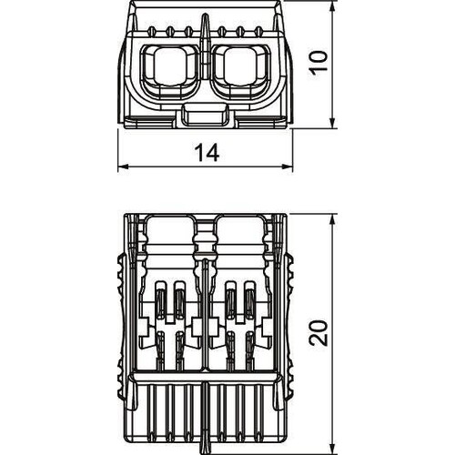 2054422 Obo 61 HSK42 Universal Hebelklemme 2 starre/flexible Leiter 19 Produktbild Additional View 1 L