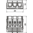 2054423 Obo 61 HSK43 Universal Hebelklemme 3 starre/flexible Leiter 19 Produktbild Additional View 1 S