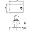 1148350 Obo MS41HB M8x20 ZL Hammerkopfschraube ohne Feder Stahl Zin Produktbild Additional View 2 S