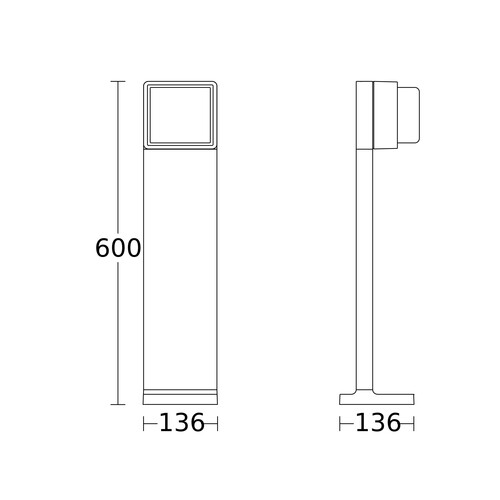 078669 Steinel AUSSENLEUCHTE GL 85 SC 600 ANT Produktbild Additional View 1 L