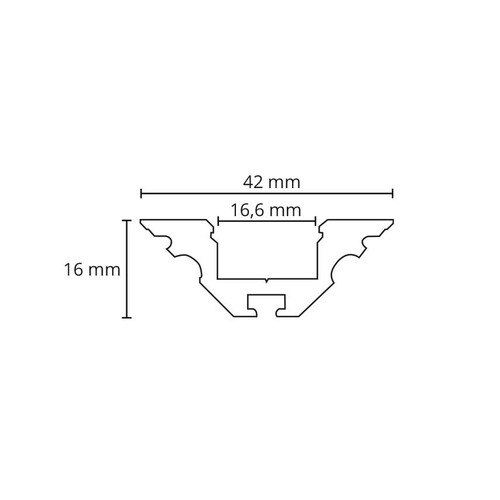 391437 SG Leuchten STRIPLINE Winkelprofil 1,8m schwarz IN/OUT Produktbild Additional View 1 L