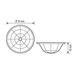 EB10423505 Esylux BASIC IP54 24 LENS MASK Linsenmaske 24 m IP54 Produktbild Additional View 1 S