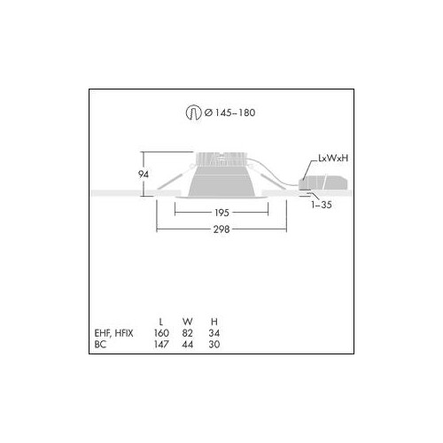 96635043 Thorn LED-Downlight Produktbild Additional View 1 L