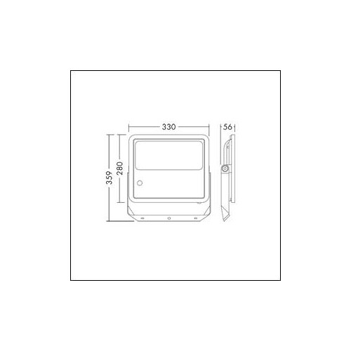 96635305 THORNeco LEO FLEX IP66 80W 840 PC LED-Fluter Produktbild Additional View 1 L