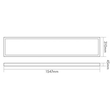 2810990 Eltropa EAPB LED Aufbauleuchte 45W 4000K 5500lm 1547x31cm nicht dimmbar Produktbild Additional View 1 S