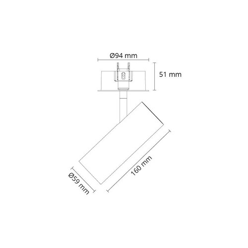 320697 SG Leuchten TUBE MINI R 3000K weiß Produktbild Additional View 1 L