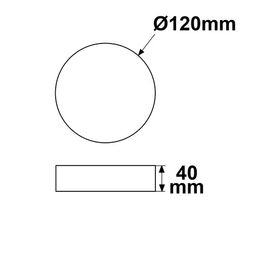 115495 Isoled LED Deckenleuchte weiß 8W 120mm ColorSwitch 2700|3000|4000K dimm. Produktbild Additional View 1 L