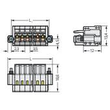 734-112/107-000 Wago 1 Leiter Federleiste, CAGE CLAMP®, 1,5 mm², Rast Produktbild Additional View 1 S