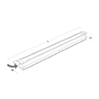 8246094322 SG Leuchten ARENA SPORT Medium 1200 Weiss 89W LED 4000K Ra80, o Produktbild Additional View 1 S