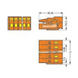 231-302/026-000 Wago 1 Leiter Federleiste, CAGE CLAMP®, 2,5 mm², Rast Produktbild Additional View 1 S