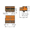 2231-303/008-000 Wago 1 Leiter Federleiste, Drücker, Push in CAGE CLAM Produktbild Additional View 1 S