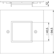 6109841 Obo VH P4 RW Abdeckplatte 1 fach Modul 45 95x95mm Polyamid reinweiß 9010 Produktbild Additional View 1 S