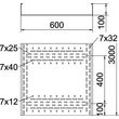 6062010 Obo BKRS 1060 FS Kabelrinne BKRS begehbar 100x600x3000 Stahl bandverzinkt Produktbild Additional View 1 S