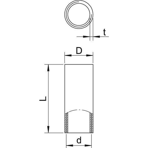 2046056 Obo SVM40W ALU Aluminiumverbindungsmuffe mit Gewinde M Produktbild Additional View 1 L