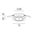MY-6880-WWW Leuchtwurm LED EINBAUSTRAHLER   230Vrund/schwenkbar/we Produktbild Additional View 1 S