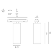 708-002020943060 Molto Luce MAGNETICS SPOT M SCHIENENSTRAHLER MIT schwarz LED Produktbild Additional View 1 S