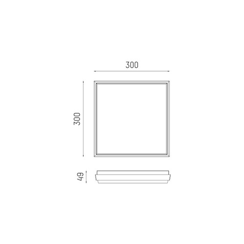 100-q30190110 Tecnico SOPO SQUARE L SD DECKENAUFBAULEUCHTE anthrazit LED Produktbild Additional View 1 L