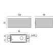 187-3105450 Tecnico ORION H WANDAUFBAULEUCHTE anthrazit LED Produktbild Additional View 1 S