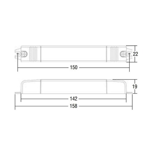 24-141122 Tecnico LED KONVERTER SLIM/U DC 13W 24V DC weiß Produktbild Additional View 1 L