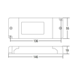 24-141126 Tecnico LED KONVERTER EFU DC 25W 24V DC weiß Produktbild Additional View 1 S