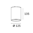 305-654530bd Tecnico AEON ROUND DECKENAUFBAULEUCHTE schwarz LED Produktbild Additional View 1 S