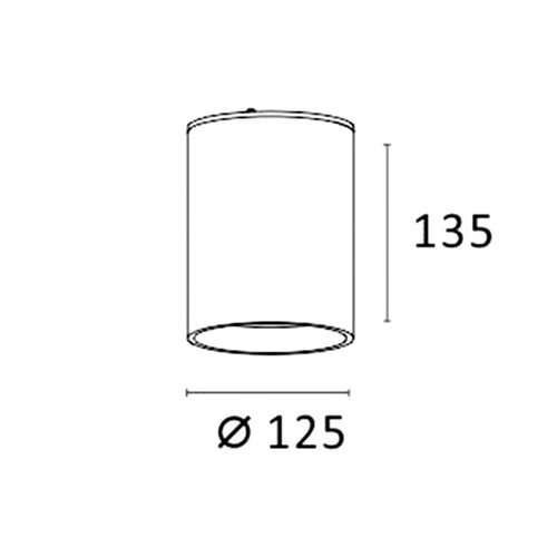 305-654530bd Tecnico AEON ROUND DECKENAUFBAULEUCHTE schwarz LED Produktbild Additional View 1 L