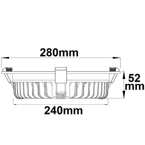 114195 Isoled LED Downlight UGR19, 35W Produktbild Additional View 1 L