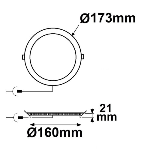 115463 Isoled LED Downlight 12W 3000K rund CRI90 Produktbild Additional View 1 L