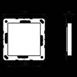 A594-0SWM Jung Blind-Abdeckung graphitschwarz matt Produktbild Additional View 1 S