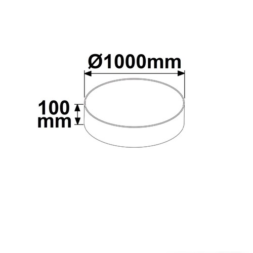 113774 Isoled LED Deckenleuchte, DM 100cm, weiß Produktbild Additional View 2 L