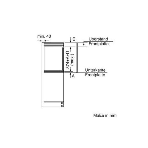 KIR21NSE0 Bosch Einbau-Kühlschrank 88 x 56 Cooler Schleppscharnier Produktbild Additional View 5 L