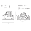 495-5200d1449550 Molto Luce MOVA S TURN BASIC R EINBAUSTRAHLER weiß weiß LED 8W Produktbild Additional View 1 S