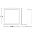 078645 Steinel L845SC Wandleuchte 9W,655 lm, IP44 Mit Bewegungsmelder Produktbild Additional View 1 S