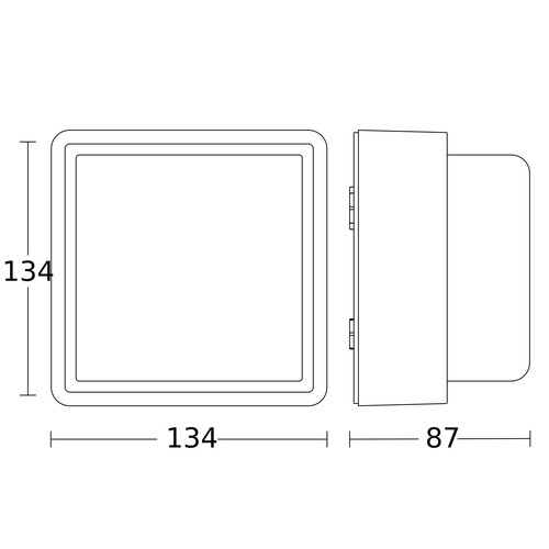 078645 Steinel L845SC Wandleuchte 9W,655 lm, IP44 Mit Bewegungsmelder Produktbild Additional View 1 L