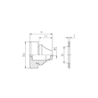 G502-2016-00 Jacob Dichtungsdurchführung EPDM RAL7001 Loch/Di mm 23 Produktbild Additional View 1 S