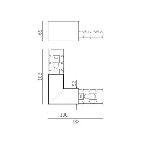 715-0173000000500 Molto Luce LOG 50 ECKVERBINDER SD ECKVERBINDER weiß Produktbild Additional View 1 L
