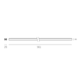 715-0702030019000 Molto Luce LOG 50 EINSATZ LICHTEINSATZ aluminium natur LE Produktbild Additional View 1 S